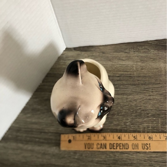 Vtg Mid Century Siamese Cat Planter - Picture 10 of 14